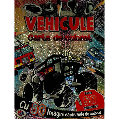 Vehicule. Carte de colorat