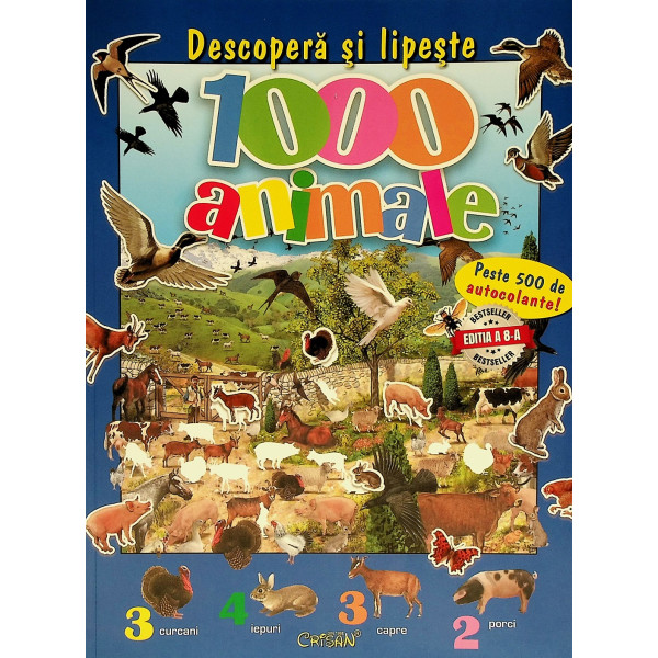 1000 animale- Descopera si lipeste