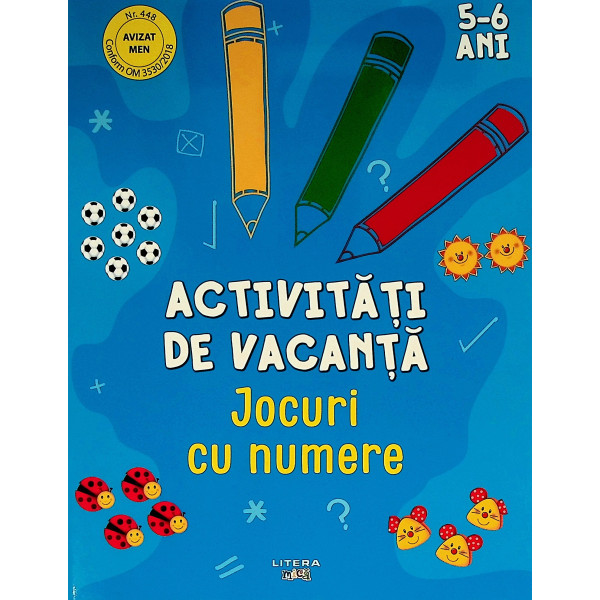 Jocuri cu numere - Activitati de vacanta, 5-6 ani