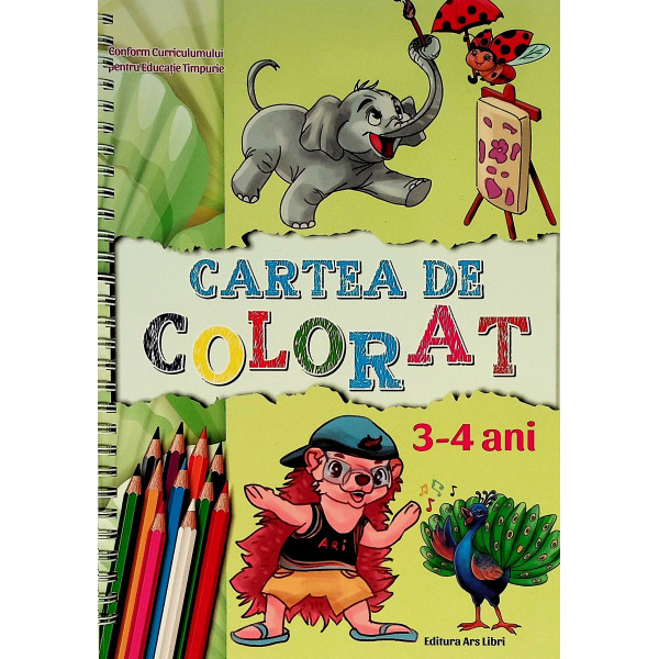 Cartea de colorat, 3-4 ani