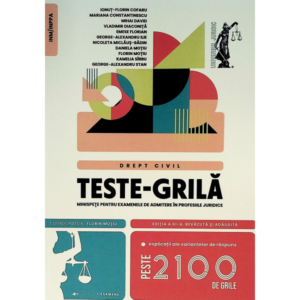 Drept civil. Teste-Grila. Minispete pentru examenele de admitere in profesiile juridice