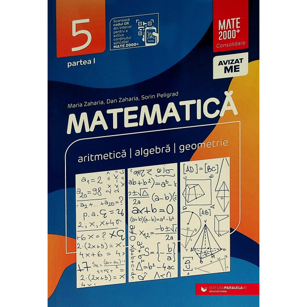Matematica, clasa a V-a, partea I - Aritmetioca, algebra, geometrie