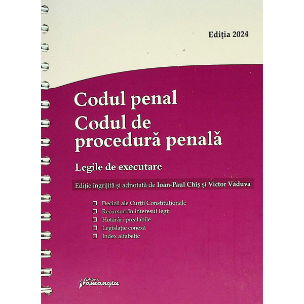 Codul penal. Codul de procedura penala