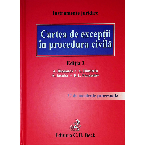 Cartea de exeptii in procedura civila