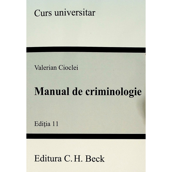 Manual de criminologie