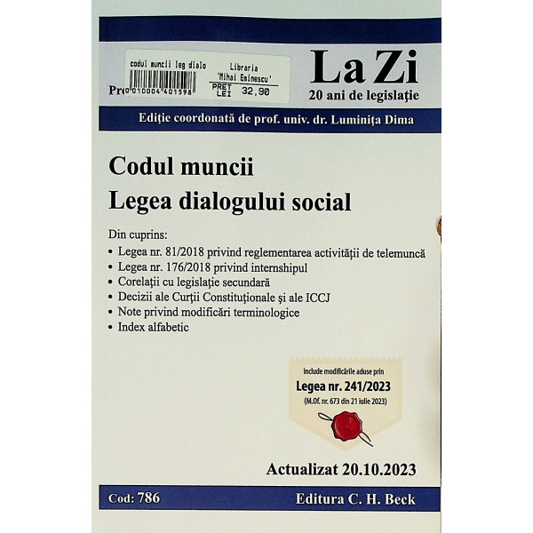 Codul muncii. Legea dialogului social