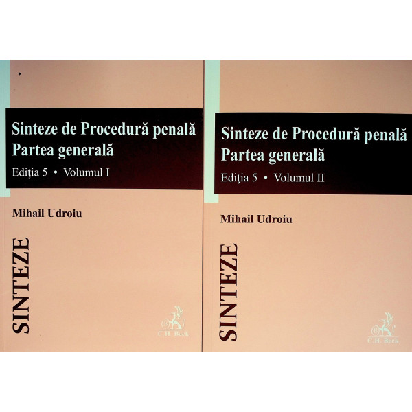 Sinteze de Procedura penala, vol. I-II - Partea generala