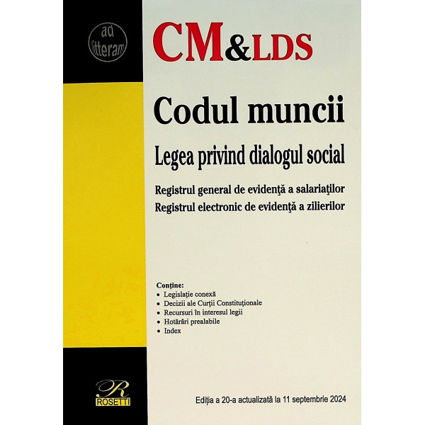 Codul muncii. Legea privind dialogul social