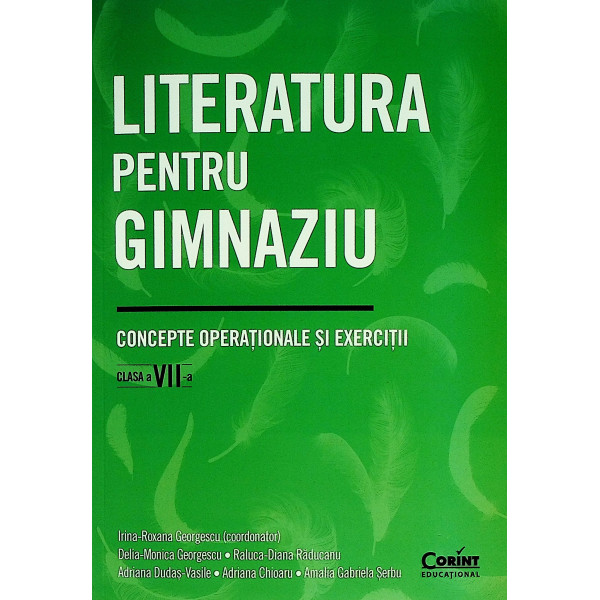 Literatura pentru gimnaziu, clasa a VII-a - Concepte operationale si exercitii
