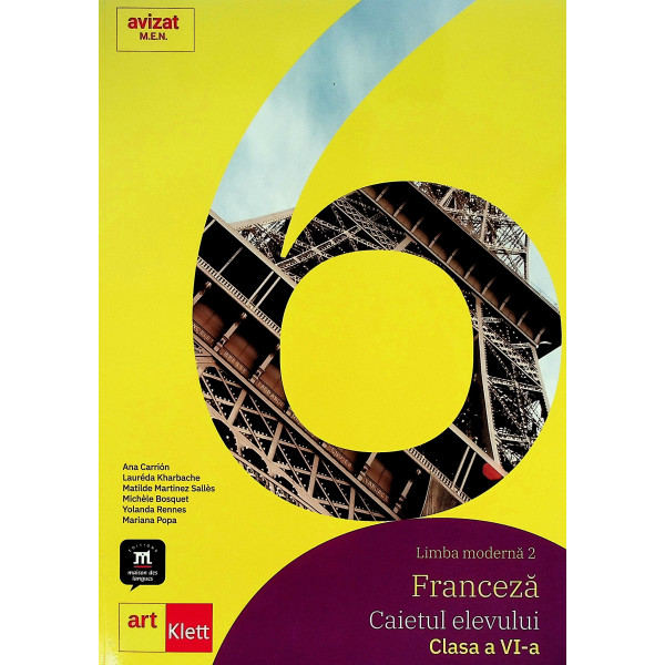Limba moderna 2 Franceza, clasa a VI-a - Caietul elevului cu CD-Rom