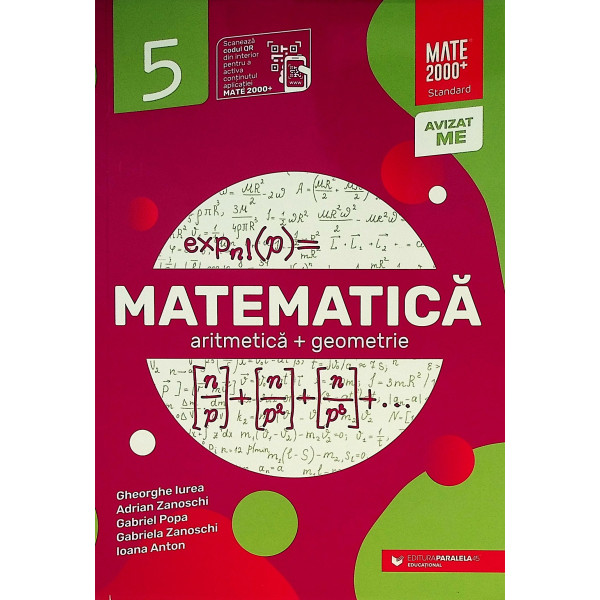 Matematica: aritmetica+ geometrie, clasa a V-a