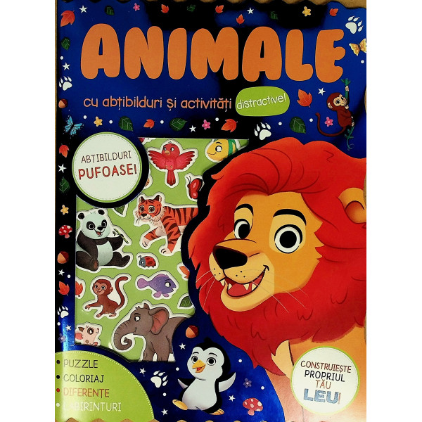 Animale cu abtibilduri pufoase