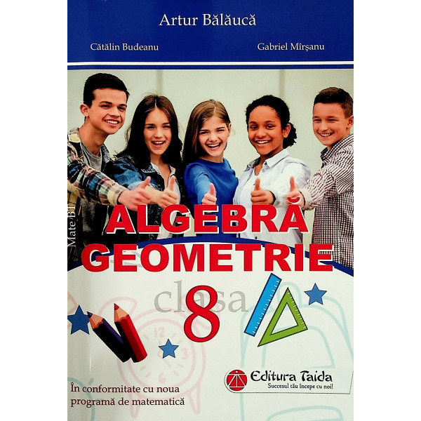 Algebra, geometrie, clasa a VIII-a. Contine brosura cu rezultate, indicatii, solutii