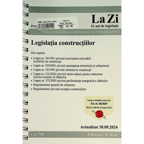 Legislatia constructiilor