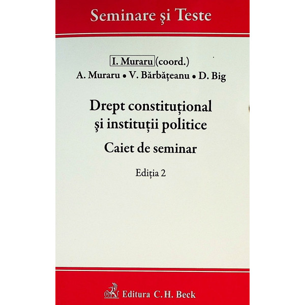 Drept constitutional si institutii politice. Caiet de seminar