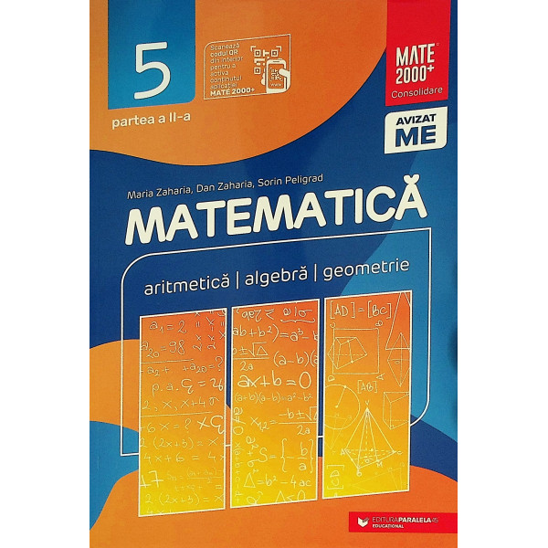 Matematica, clasa a V-a, partea a II-a - Aritmetica, algebra, geometrie