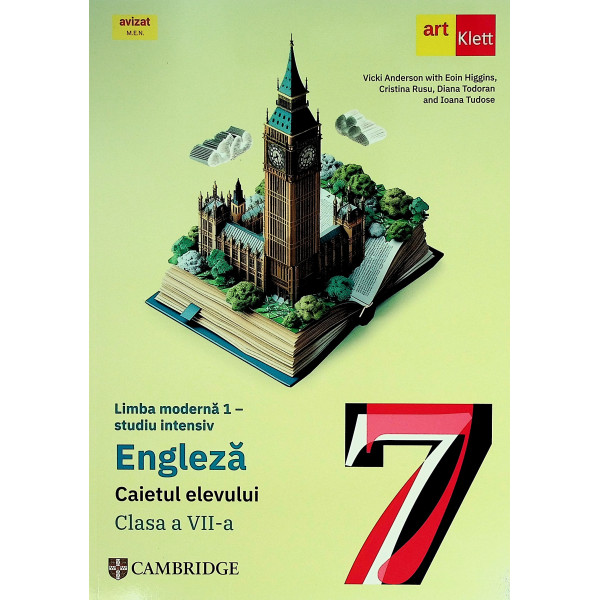 Limba engleza, clasa a VII-a. Limba moderna 1, studiu intensiv - Caietul elevului