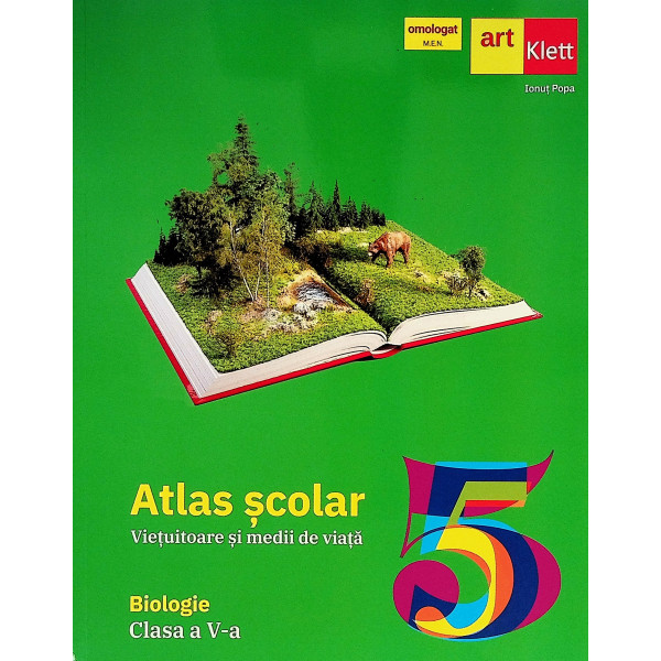 Biologie, clasa a V-a - Atlas scolar. Vietuitoare si medii de viata