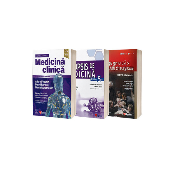 Medicina clinica-Sinopsis de medicina-Chirurgie generala si specialitati chirurgicale - Set rezidentiat, 3 volume