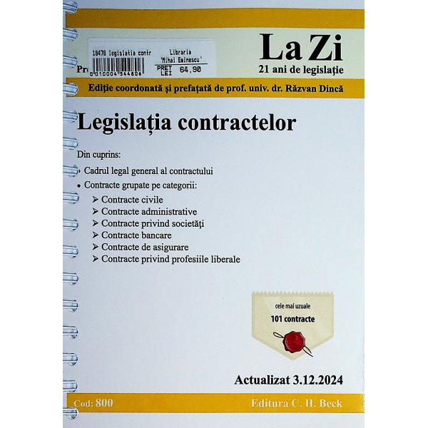 Legislatia contractelor