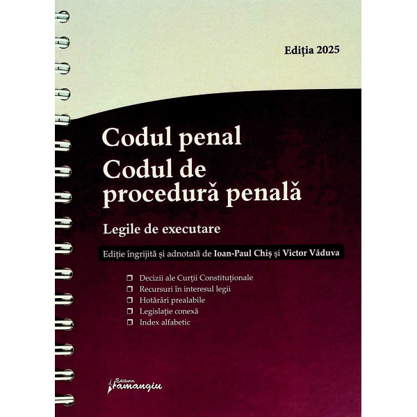Codul penal. Codul de procedura penala