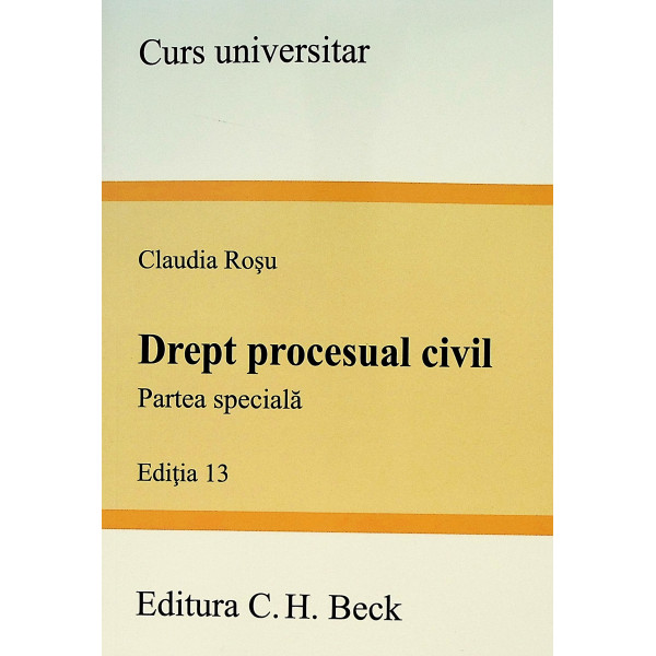 Drept procesual civil. Partea speciala