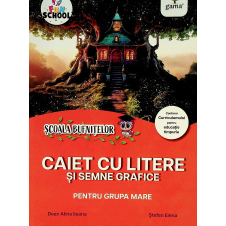 Caiet cu litere si semne...