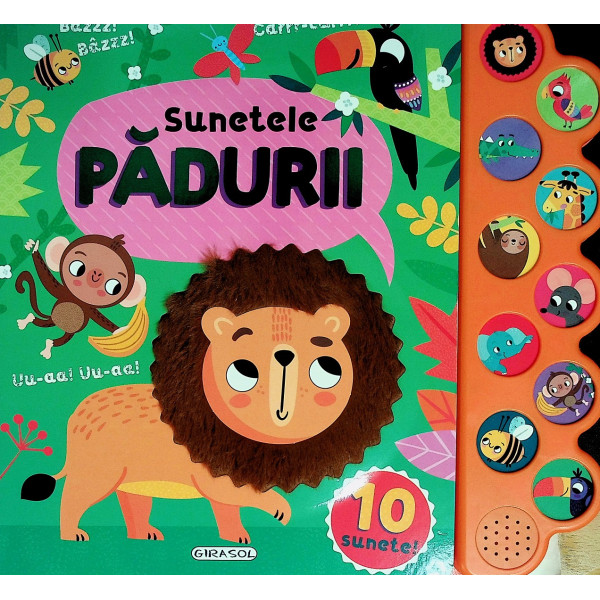 Sunetele padurii. Carte cu sunete