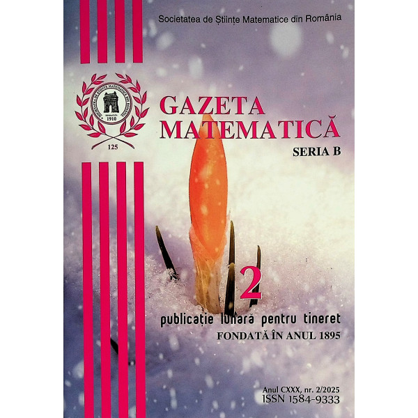 Gazeta matematica, nr. 2. Publicatie lunara pentru tineret