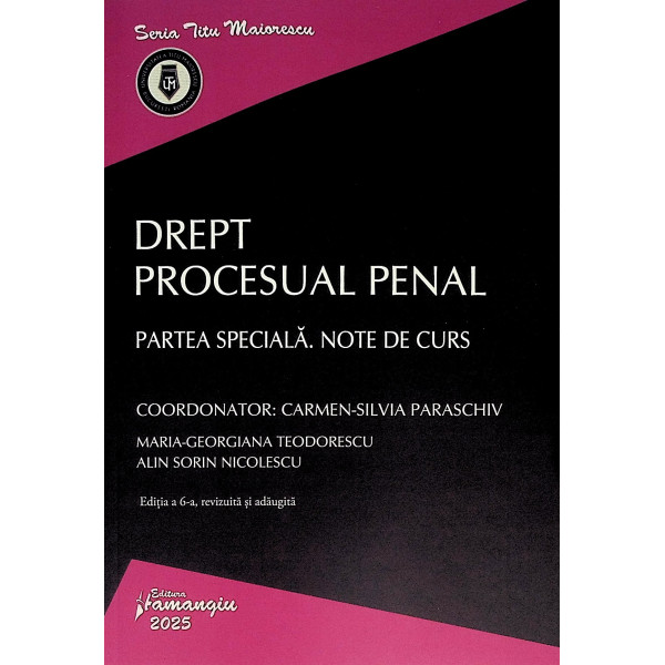 Drept procesual penal. Partea speciala. Note de curs