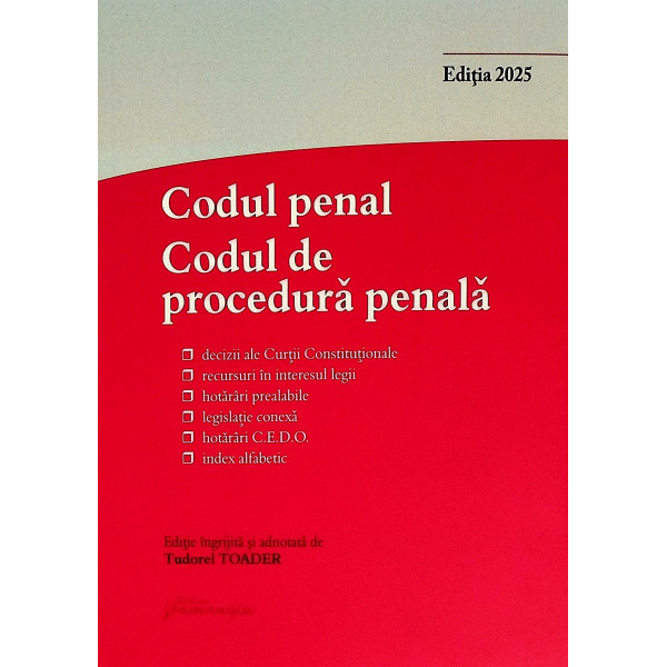 Codul penal. Codul de procedura penala
