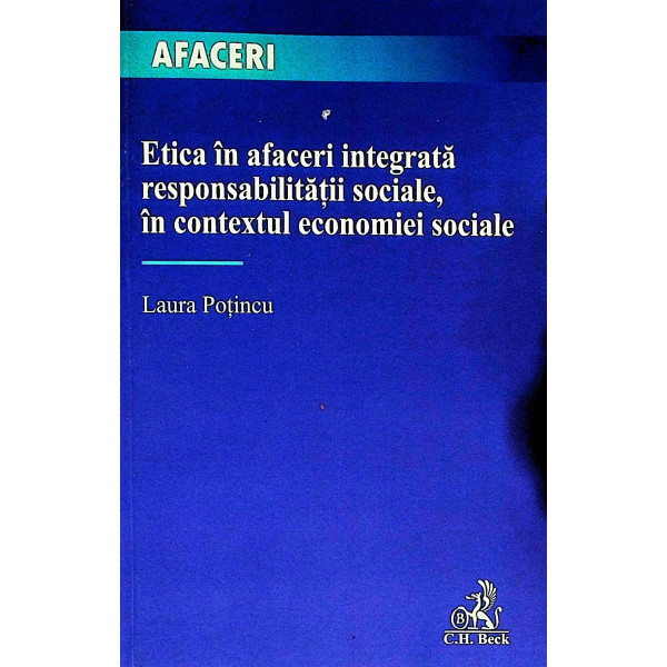 Etica in afaceri integrata responsabilitatii sociale, in contextul economiei sociale