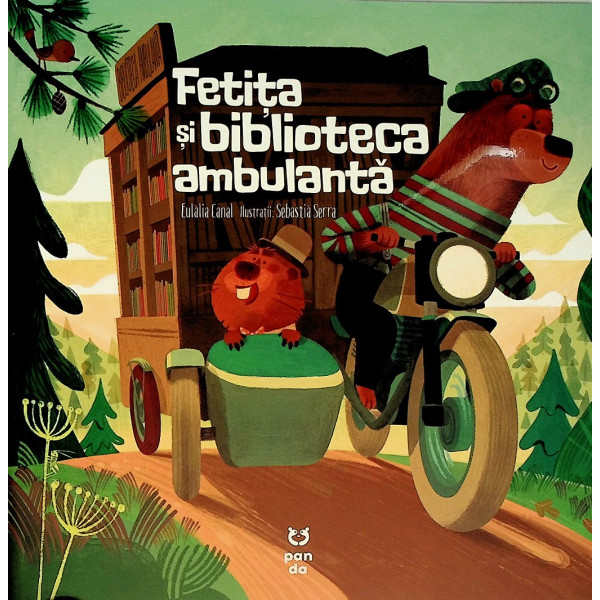 Fetita si biblioteca ambulanta