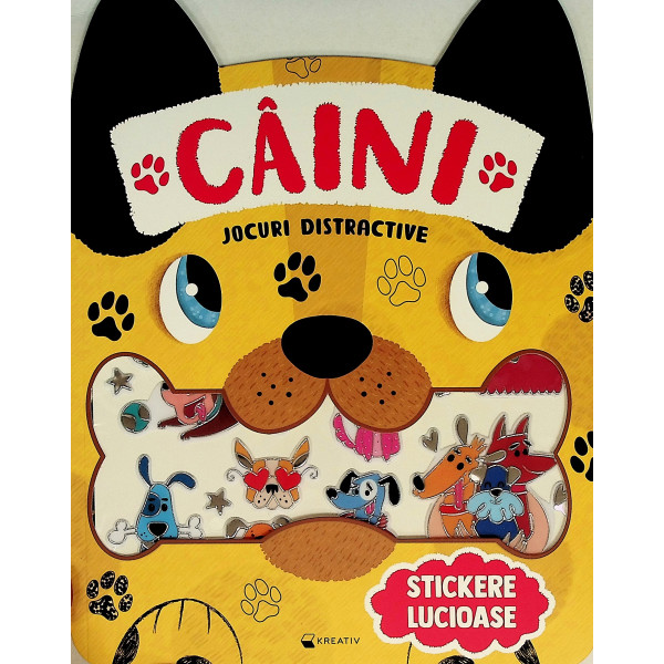 Caini - Jocuri distractive. Stickere lucioase