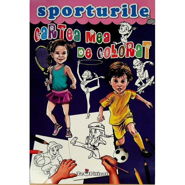 Sporturile,cartea mea de colorat