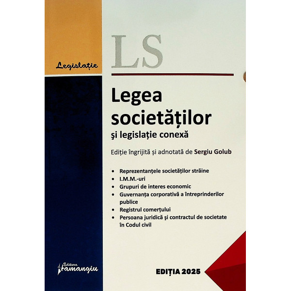 Legea societatilor si legislatie conexa