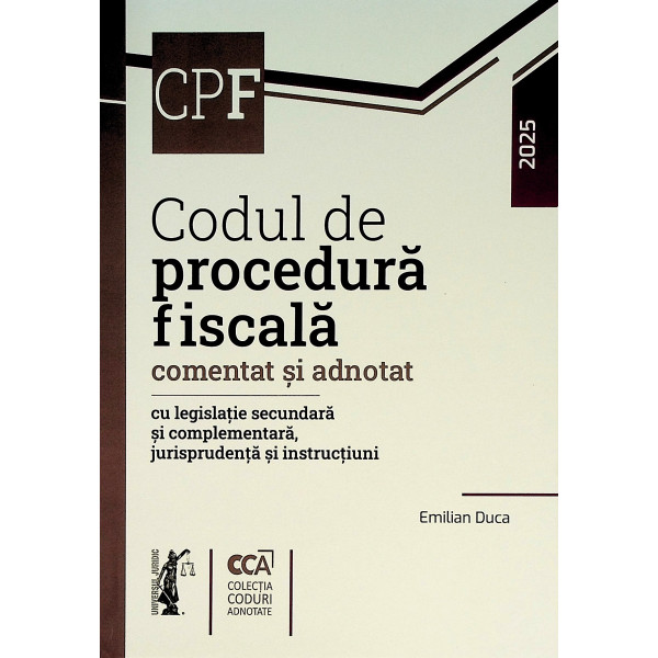 Codul de procedura fiscala. Comentat si adnotat