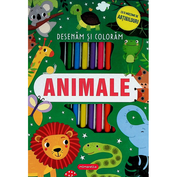 Animale - Desenam si coloram cu o multime de abtibilduri