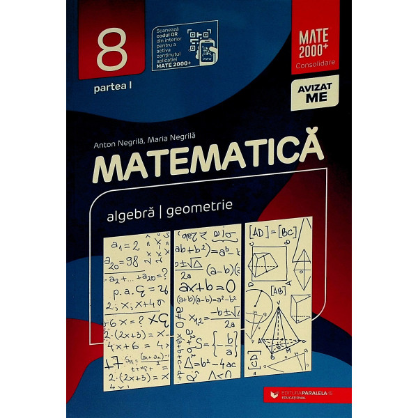 Matematica, clasa a VIII-a, partea I - Algebra, geometrie