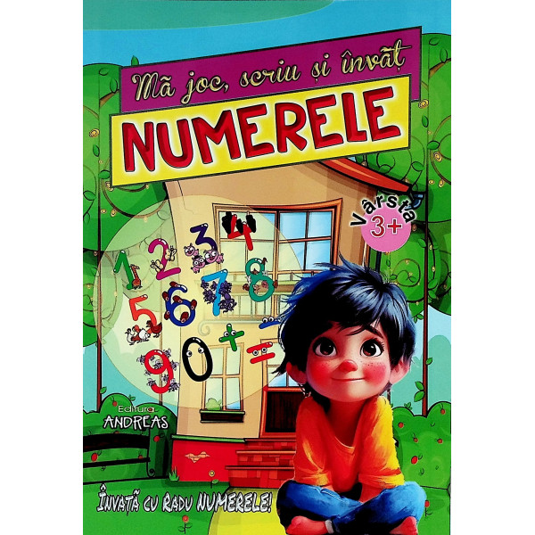 Ma joc, scriu si invat numerele, 3+