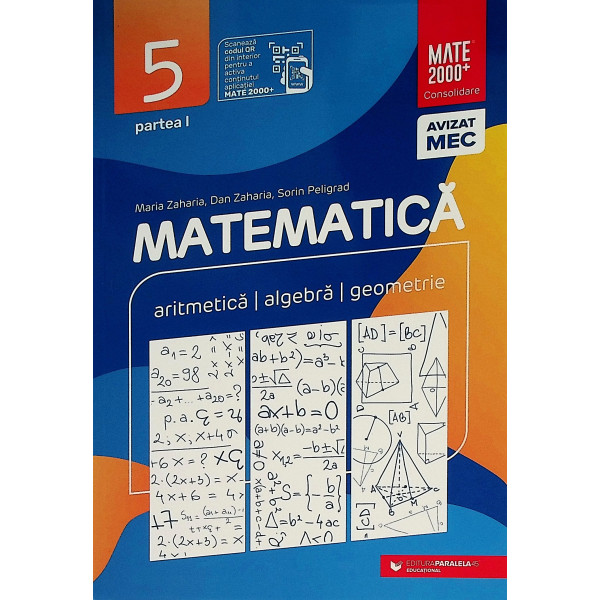 Matematica, clasa a V-a, partea I - Aritmetica, algebra, geometrie