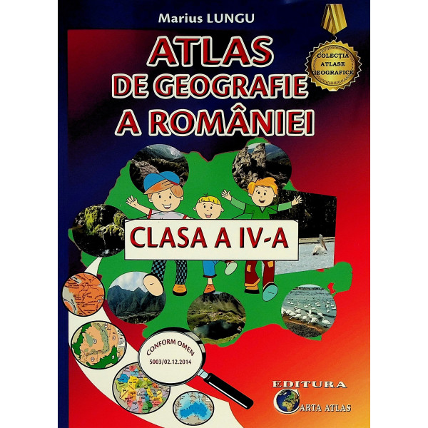 Atlas de geografie a Romaniei, clasa a IV-a