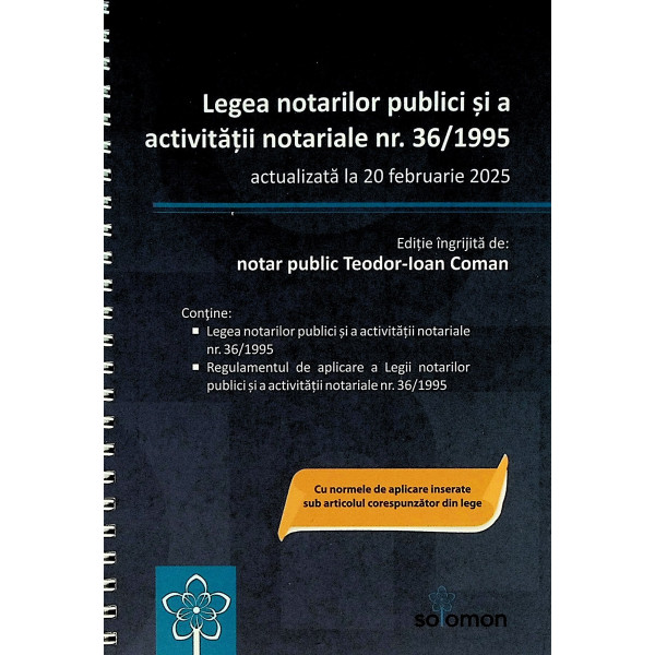 Legea notarilor publici si a activitatii notariale nr. 36/1995