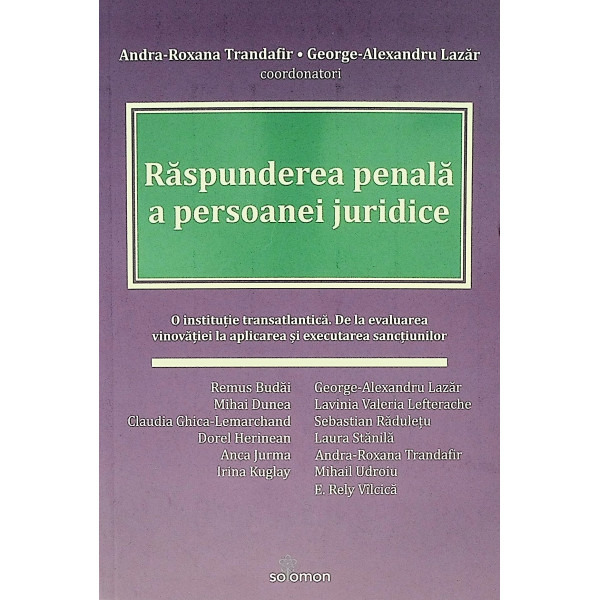 Raspunderea penala a persoanei juridice