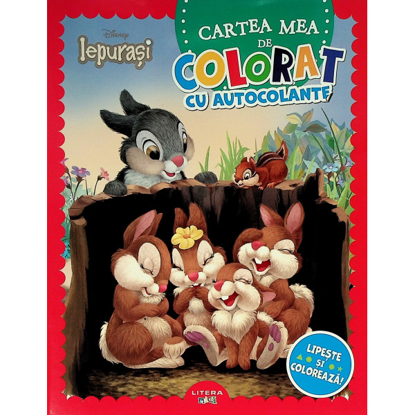 Iepurasi. Cartea mea de colorat cu autocolante