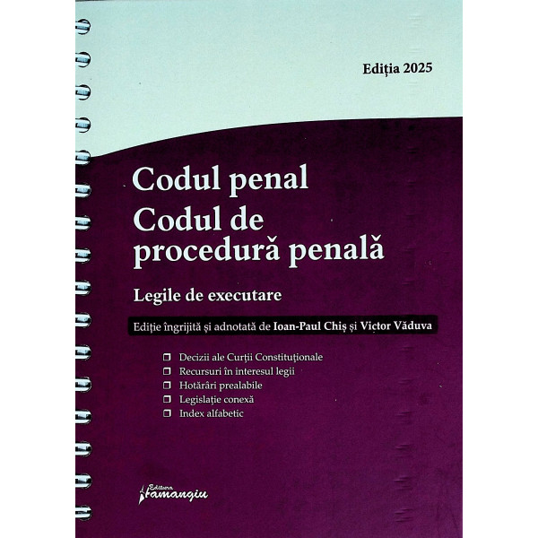 Codul penal. Codul de procedura penala