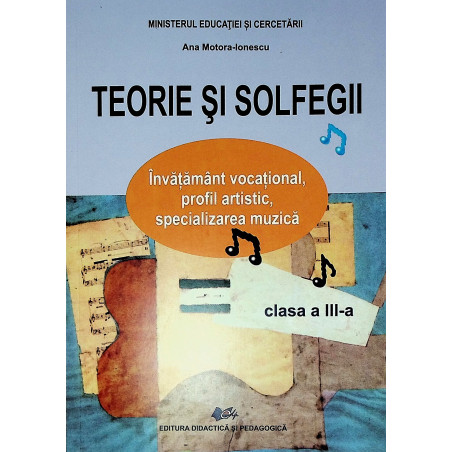 Teorie si solfegii, clasa a...