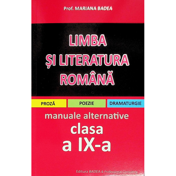 Limba si literatura romana, clasa a IX-a