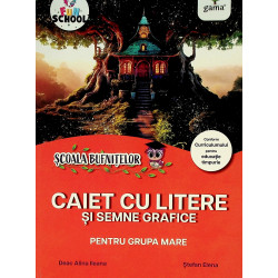 Caiet cu litere si semne...