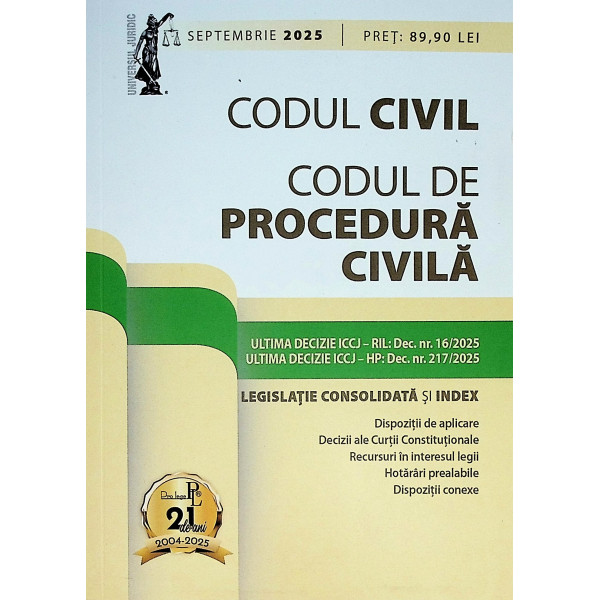 Codul civil. Codul de procedura civila